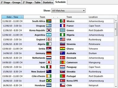 Theo dõi lịch thi đấu và tự động cập nhật kết quả World Cup 2010 ảnh 4 Theo dõi lịch thi đấu và tự động cập nhật kết quả World Cup 2010 ảnh 4