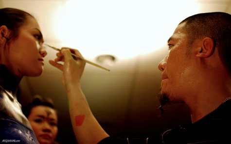 Mục sở thị vẽ tranh trên cơ thể người mẫu ở Hà Nội ảnh 1 Mục sở thị vẽ tranh trên cơ thể người mẫu ở Hà Nội ảnh 1