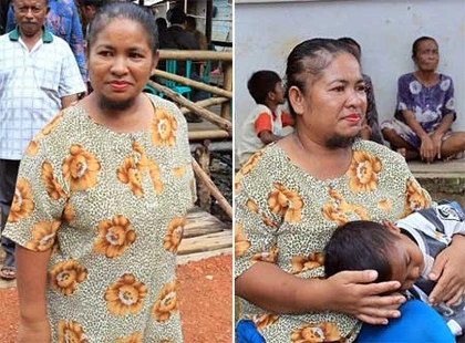 Bà mẹ hai con khoe chòm râu dê ảnh 2