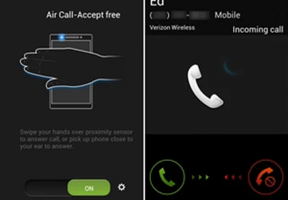 Tính năng vẫy nhận cuộc gọi đã có ở các máy Android ảnh 1