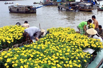 Chợ nổi miền Tây ngày tết ảnh 1