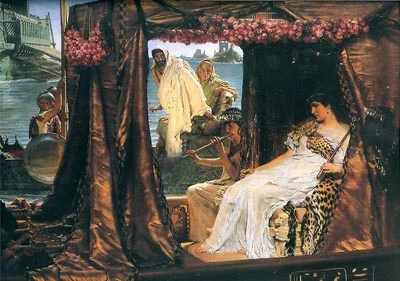 Bức tranh Antony And Cleopatra do họa sĩ Lawrence Alma-Tadema vẽ năm 1883