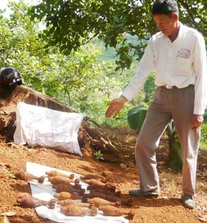 Dăk Nông: Phát hiện 17 quả đạn cối tại xã Dăk Wer ảnh 1