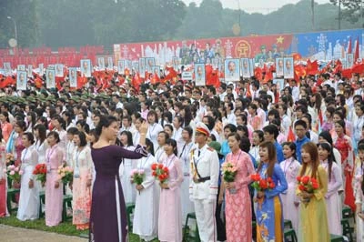 Hình ảnh Lễ mít-tinh, diễu binh, diễu hành kỷ niệm 1.000 năm Thăng Long - Hà Nội ảnh 4