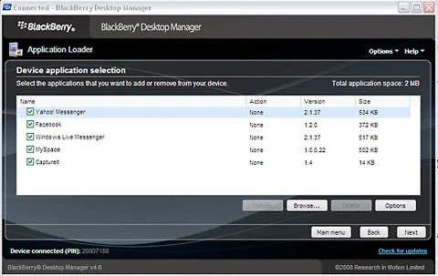Cài đặt, thêm bớt các ứng dụng trên Application Loader.