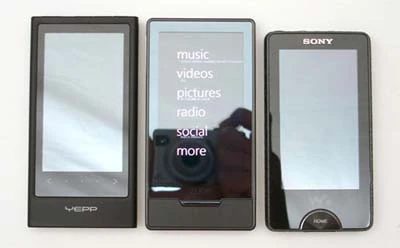 Zune HD và PMP Samsung, Sony.