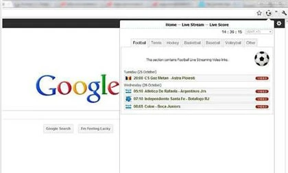 Xem bóng đá quốc tế bằng Google Chrome ảnh 1