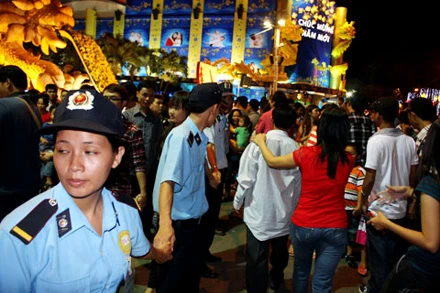 Chen lấn trên đường hoa Nguyễn Huệ ảnh 3