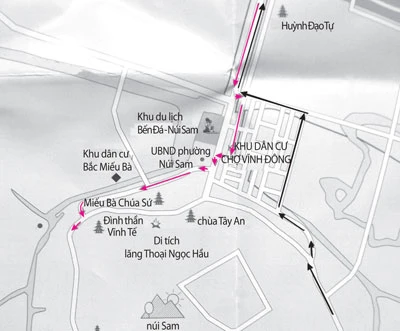 Phân luồng giao thông kiểu "lạ" ảnh 2 Phân luồng giao thông kiểu "lạ" ảnh 2