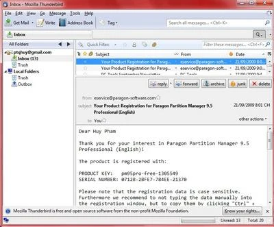 Thủ thuật để sao lưu email từ hộp thư Gmail ảnh 5 Thủ thuật để sao lưu email từ hộp thư Gmail ảnh 5