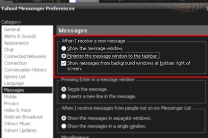 Cách đơn giản để không bị Yahoo làm phiền khi làm việc ảnh 1