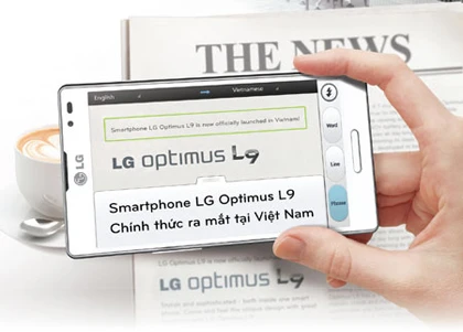 Dùng thử tính năng “dịch nhanh” trên LG Optimus L9 ảnh 1