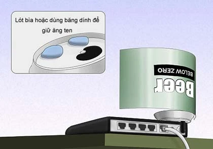 Tuyệt chiêu tăng sóng wifi bằng vỏ lon bia ảnh 8