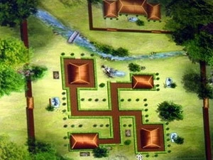 Mô hình vườn Thiệu Phương sau khi được tái hiện