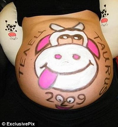 1.001 kiểu vẽ trang trí… bụng bầu ảnh 7