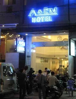 Khách sạn A & Em - nơi xảy ra vụ án.