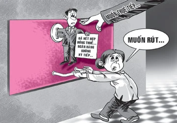 Cãi nhau việc thuê tủ sắt của ngân hàng ảnh 1