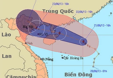 Đêm nay bão số 2 gây mưa lớn tại miền Bắc ảnh 1
