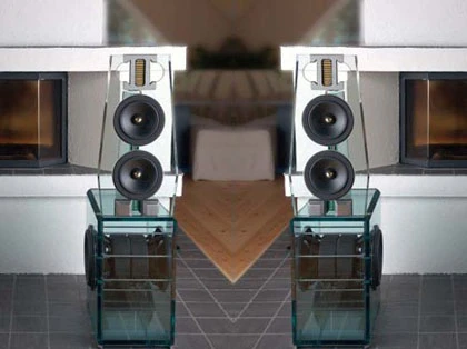 Loa cao cấp bằng kính trong suốt ảnh 1