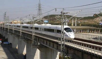 Trung Quốc thử tàu cao tốc qua núi nhanh nhất thế giới ảnh 1