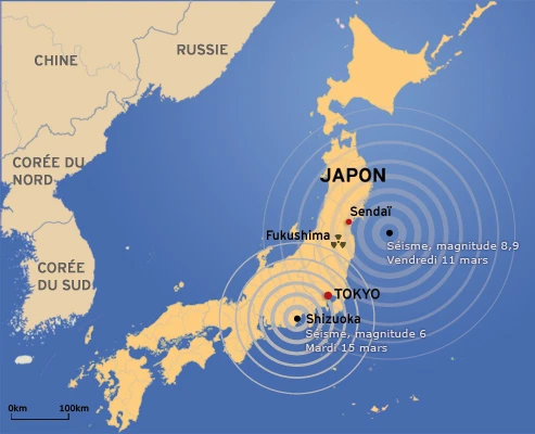 carte des séismes - Crédits : Laure Kermanach/Lefigaro.fr