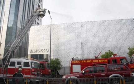 Cháy lớn tại quán bar Barocco ảnh 1 Cháy lớn tại quán bar Barocco ảnh 1