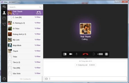 Hướng dẫn sử dụng Viber gọi điện, nhắn tin miễn phí từ máy tính ảnh 7 Hướng dẫn sử dụng Viber gọi điện, nhắn tin miễn phí từ máy tính ảnh 7