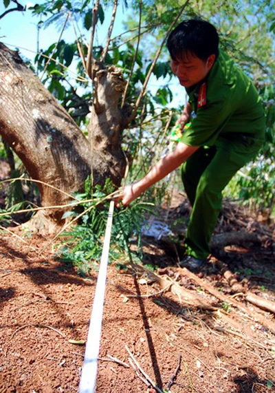 Thực nghiệm hiện trường vụ chó cắn chết người ảnh 3