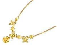 Dây chuyền trong bộ "Hương xuân" bằng vàng 24K