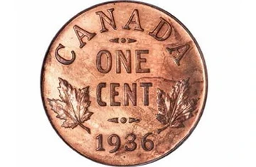 Đồng 1 cent Canada được đấu giá 402.500 USD ảnh 1 Đồng 1 cent Canada được đấu giá 402.500 USD ảnh 1