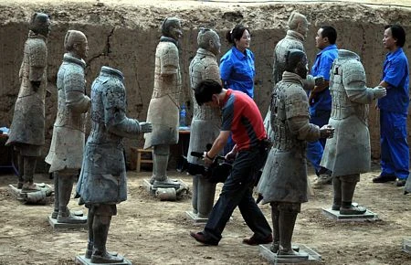 Phát hiện thêm nhiều chiến binh đất nung tại lăng mộ Tần Thủy Hoàng ảnh 9