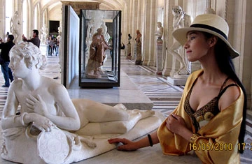 Lã Thanh Huyền duyên dáng ở Pháp ảnh 4