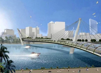 Cầu đi bộ vượt sông Sài Gòn sẽ mang hình chữ S ảnh 2