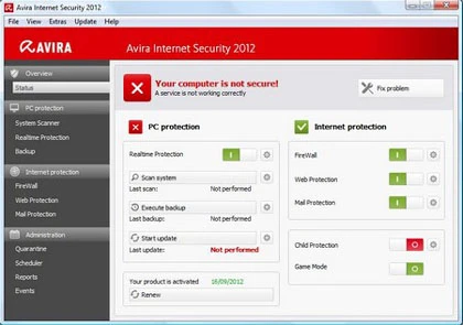 Bảo vệ máy tính với Avira Internet Security 2012 bản quyền miễn phí ảnh 1