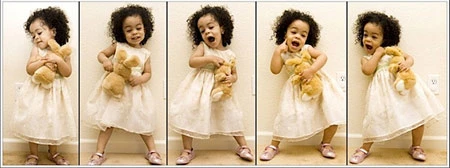 Chụp liên tiếp rồi ghép chung vào một bức ảnh để thể hiện sự chuyển động (nhất là khi chụp trẻ con).