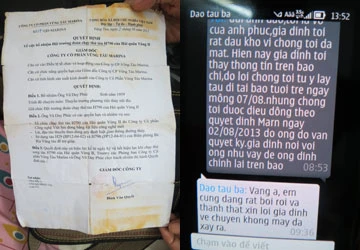 Vợ thuyền trưởng canô bị chìm lên tiếng ảnh 1 Vợ thuyền trưởng canô bị chìm lên tiếng ảnh 1