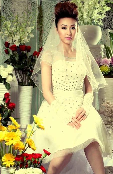 Cô dâu Ngân Khánh xinh đẹp ảnh 3