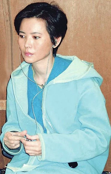 Lam Khiết Anh tại bệnh viên tâm thần (ảnh: MinhPao)