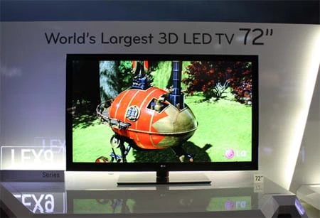 Năm sau LG sẽ phát hành TV 3D LED 72 inch ảnh 1