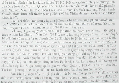 Tạt axít gây tổn hại 57% sức khỏe cho người khác vẫn không bị khởi tố ảnh 2 Tạt axít gây tổn hại 57% sức khỏe cho người khác vẫn không bị khởi tố ảnh 2