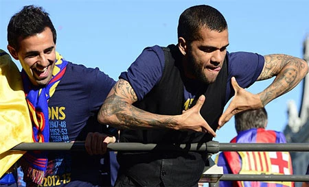 Barcelona ăn mừng chức vô địch La Liga thứ 22 trong lịch sử ảnh 14