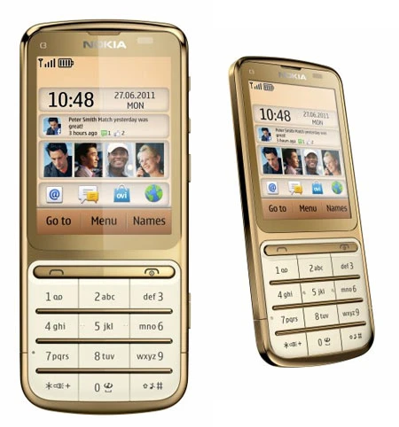 Điện thoại Nokia C3-01 dát vàng tốc độ 1GHz ảnh 1