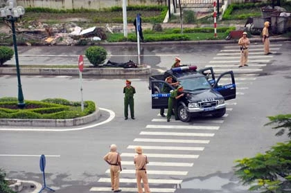 Diễn tập chống cướp ngân hàng quy mô lớn ảnh 3