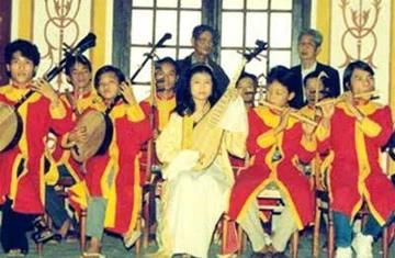 Một buổi biểu diễn Nhã nhạc cung đình Huế.