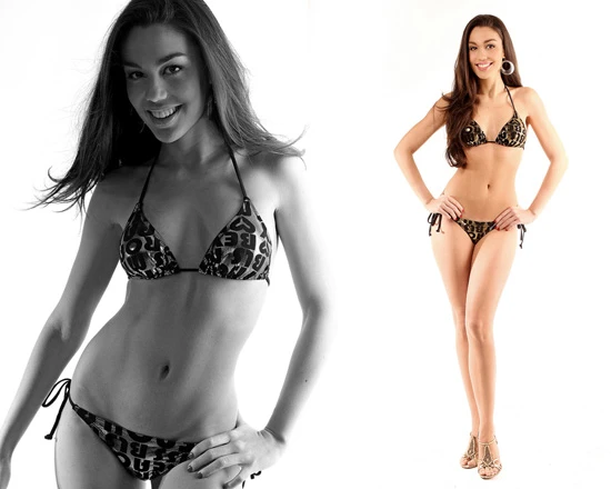 Siêu mẫu 14 tuổi cao 1 mét 8 đọ dáng cùng HH Trái đất ảnh 1