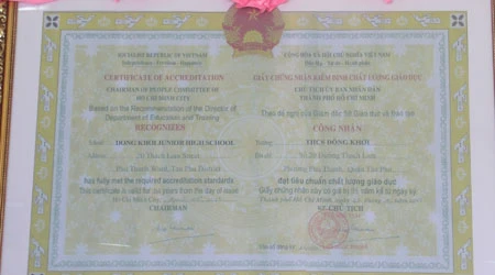 Trường THCS Đồng Khởi đạt chuẩn Kiểm định GD ảnh 10