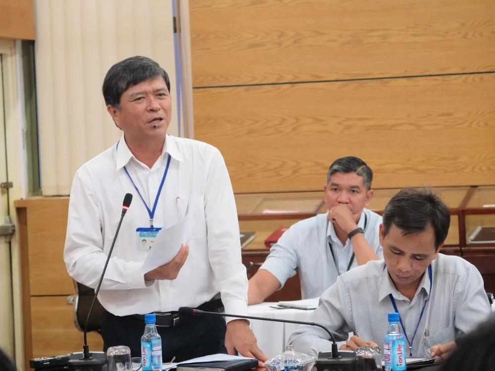Ông Nguyễn Văn Hiếu, Phó giám đốc Sở GD&ĐT TP chia sẻ ý kiến.