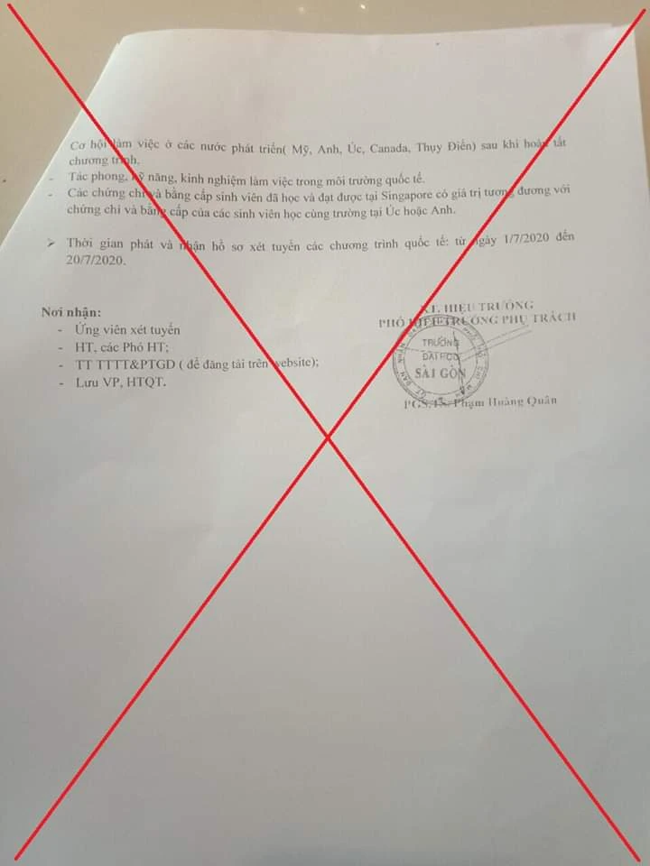 Giả mạo văn bản tuyển sinh lừa SV, phụ huynh hàng trăm triệu ảnh 3