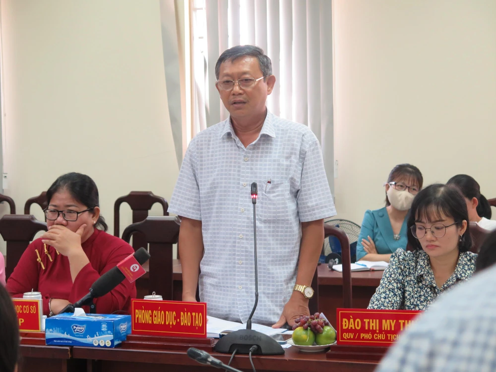 Ông Trịnh Vĩnh Thanh thẳng thắn chia sẻ tại buổi làm việc với Đoàn đại biểu quốc hội TP.HCM. Ảnh: PHẠM ANH