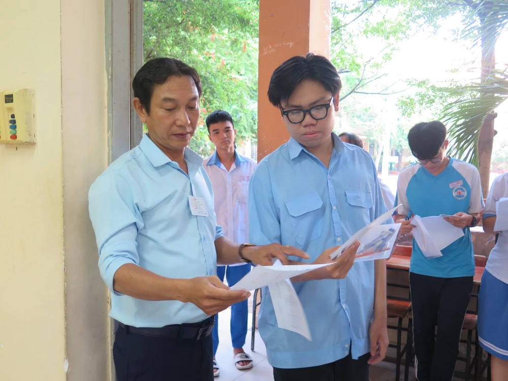 Thí sinh tại TP.HCM thi tốt nghiệp THPT năm 2023 vừa qua. Ảnh: P.ANH